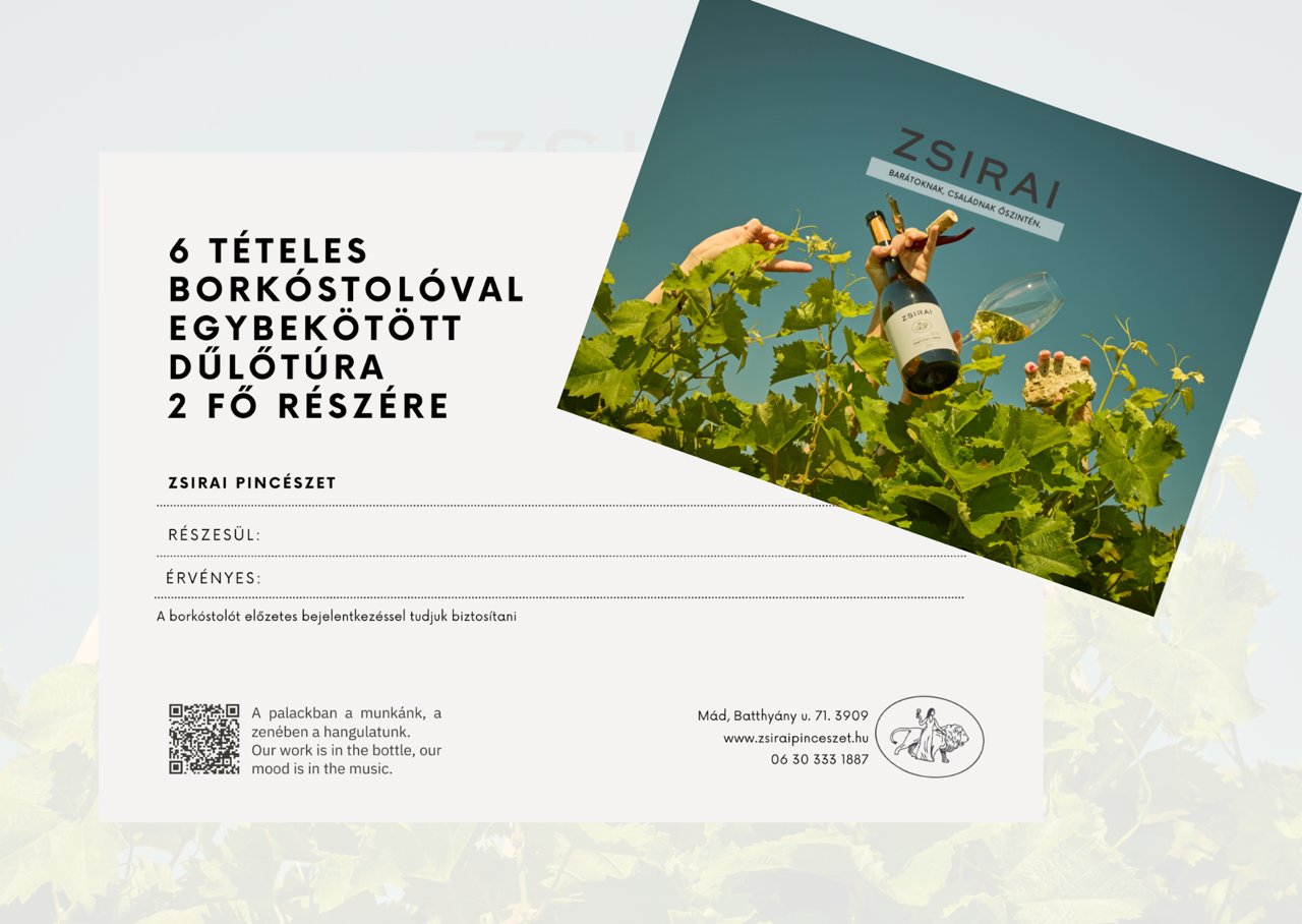 Dűlőtúra borkóstolóval ajándékutalvány